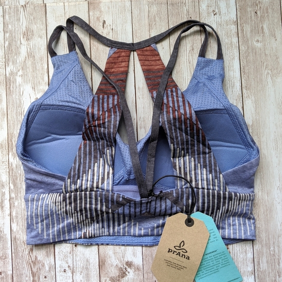 prAna Quartzite Crop Top Longline Sports Bra, XS NWT - Picture 6 of 8